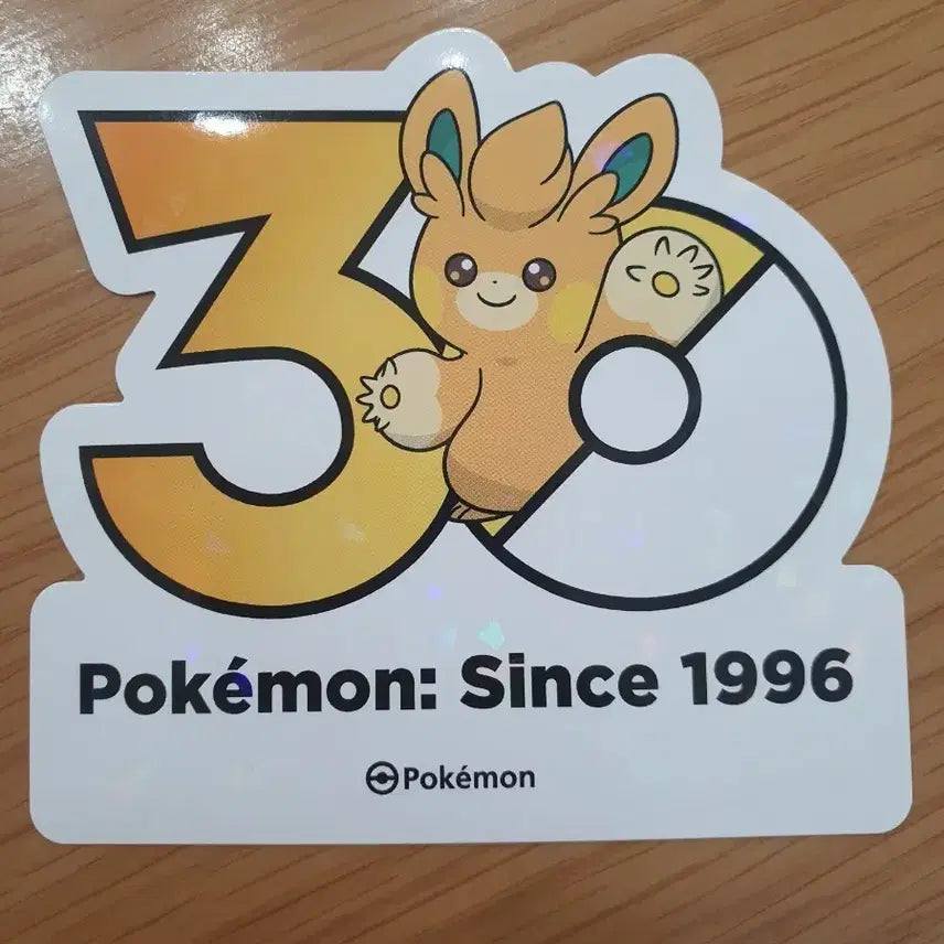 [BUNJANG] Pokemon 30th Anniversary Logo Sticker / 포켓몬 30주년 로고 스티커 빠모트