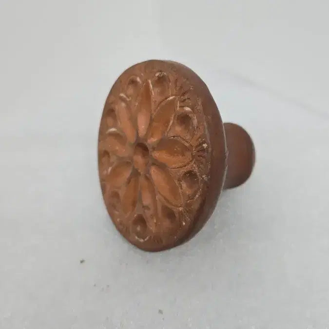 [BUNJANG] Authentic Onggi Rice Cake Mold Antique / 진품 옹기 떡살 골동품