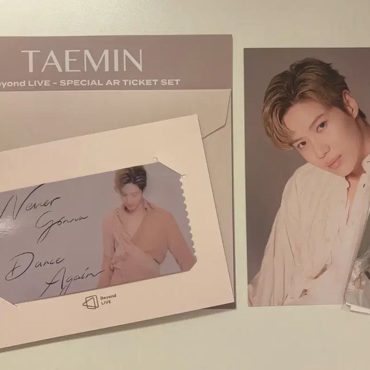 [BUNJANG] Taemin Beyond Live AR Ticket + Postcard Set / 태민 비욘라 AR티켓+엽서 (포카O)