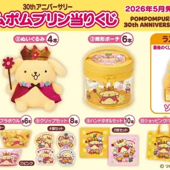 [BUNJANG] Sanrio Pompompurin 30th Anniversary Kuji Prize D Pompompurin Plush Doll (Sealed) / [미개봉]폼폼푸린 30주년 기념 쿠지 D상 폼폼푸린 인형