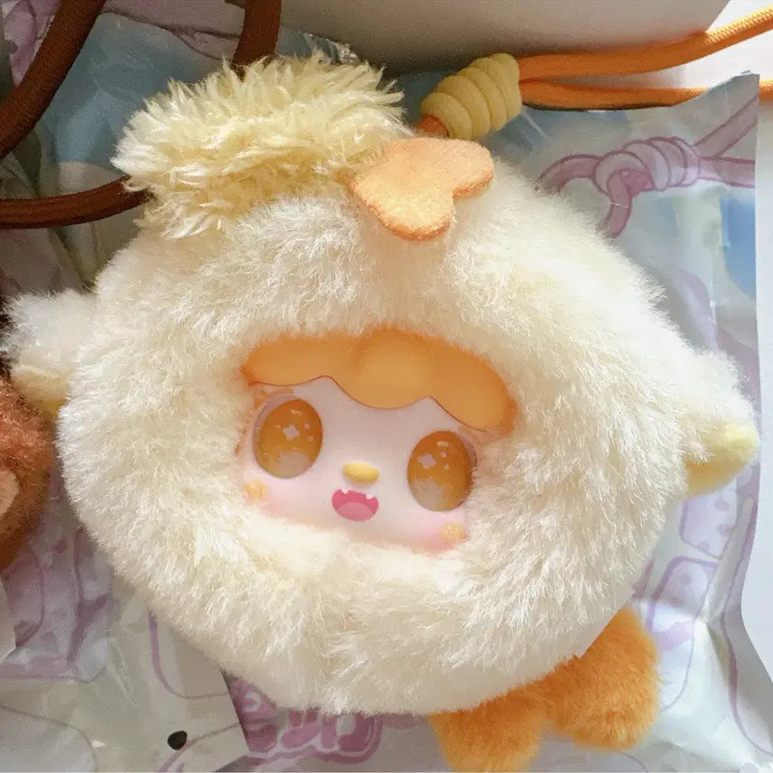 [BUNJANG] Yooki Mirror Brush &amp; Doll Keychain Bundle Set / (일괄) Yooki 유키 거울빗 인형키링 세트