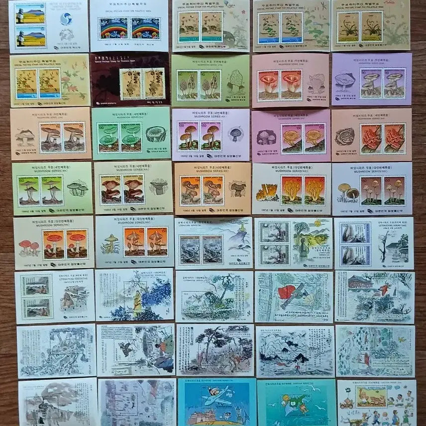 [BUNJANG] Assorted Commemorative Stamp Sheets (1980-2000) - 106 Varieties, Unused / 80년에서 2000년사이각종기념우표쉬트 미사용106종.