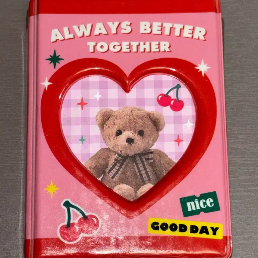 [BUNJANG] Artbox Red Bear 1-Tier Collect Book / 아트박스 레드 베어 1단 콜렉트북