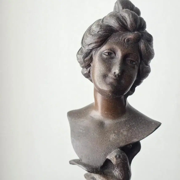 [BUNJANG] French Art Nouveau Style Antique Woman Bust Sculpture Interior Decor / 프랑스 앤틱 여인 흉상 오브제 / 아르누보 스타일 조각상 / 인테리어 소품