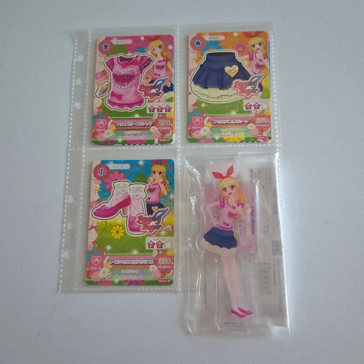 [BUNJANG] Aikatsu! Ichigo Aoi Angelic Sugar Normal Card &amp; Acrylic Set / 아이카츠 아이엠스타 이치고 라임 아크릴&amp;일판 카드 엔젤리슈가 노멀 세트