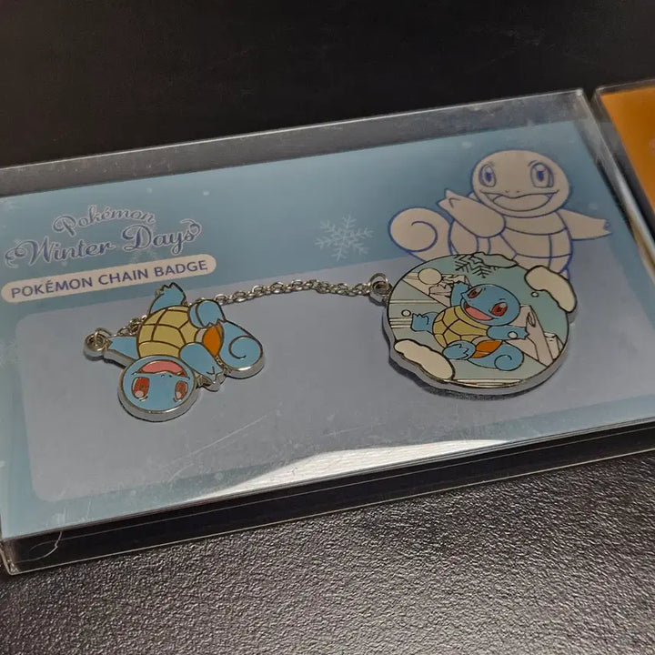 [BUNJANG] Pokemon Store Chain Badge Winter Days Set / 포켓몬 스토어 체인 뱃지 Winter Days 이상해씨 파이리 꼬북이 3종 일괄 판매