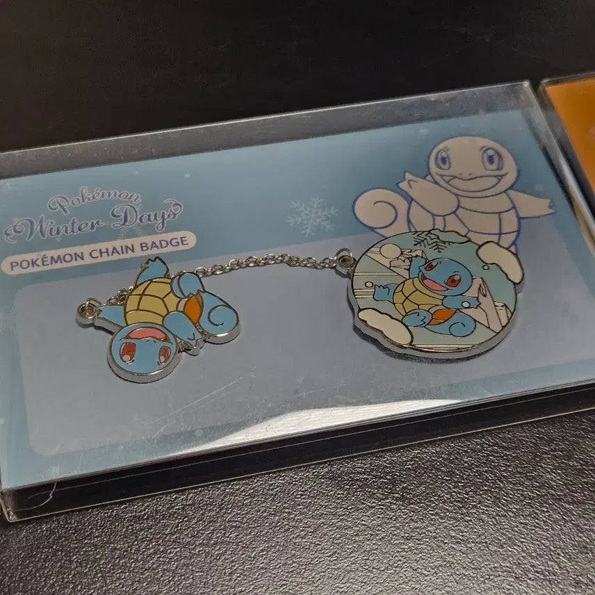 [BUNJANG] Pokemon Store Chain Badge "Winter Days" Set / 포켓몬 스토어 체인 뱃지 Winter Days 이상해씨 파이리 꼬북이 3종 일괄 판매