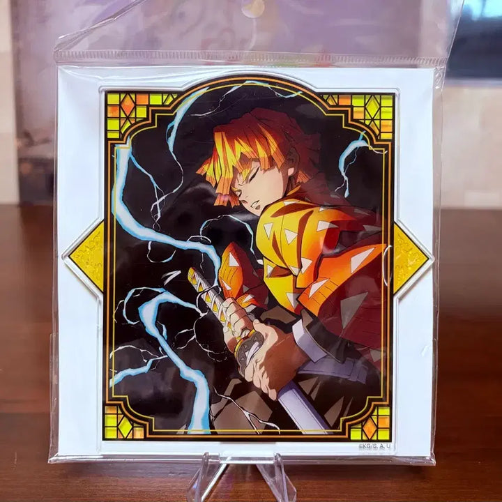 [BUNJANG] Demon Slayer: Kimetsu no Yaiba Zenitsu Agatsuma Full Focus Acrylic Stand Mascot (Sealed) / 미개봉-귀멸의칼날 젠이츠 전집중전 마스코트 아크릴 스탠드