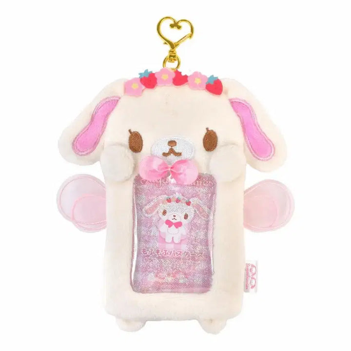 [BUNJANG] Sanrio Sugar Bunnies Mohu Mohu Pass Case Card Holder Shirousa / 산리오 슈가바니즈 모후모후 패스 케이스 포카 홀더 시로우사