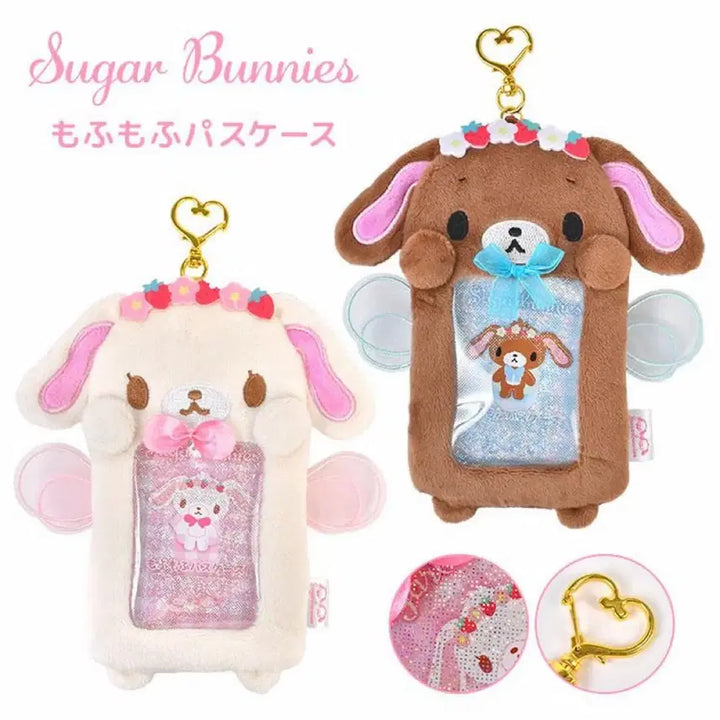 [BUNJANG] Sanrio Sugar Bunnies Mohu Mohu Pass Case Card Holder Shirousa / 산리오 슈가바니즈 모후모후 패스 케이스 포카 홀더 시로우사