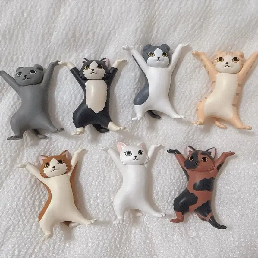[BUNJANG] Cat Pen Holder Figure Full Set (Includes Secret) / 고양이 펜 받침 피규어 풀세트(시크릿포함) 일괄 판매