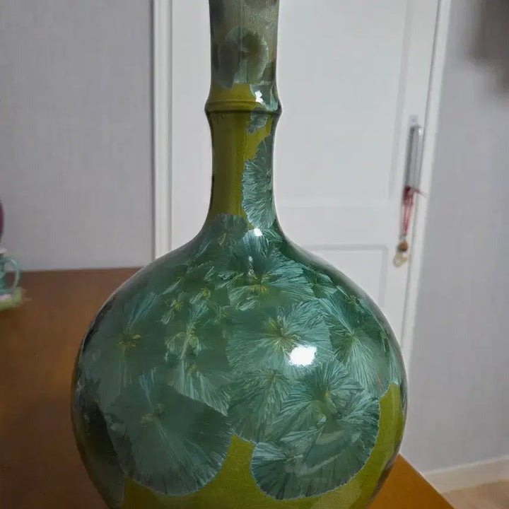 [BUNJANG] Snowflake Crystal Glaze Ceramic Vase / 눈꽃보석 결정유 도자기