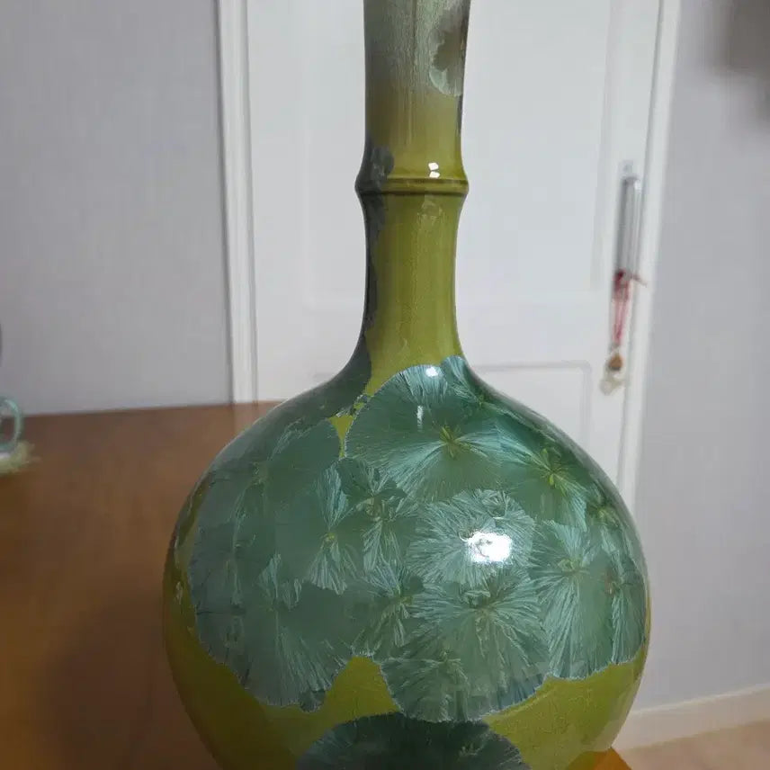 [BUNJANG] Snowflake Crystal Glaze Ceramic Vase / 눈꽃보석 결정유 도자기