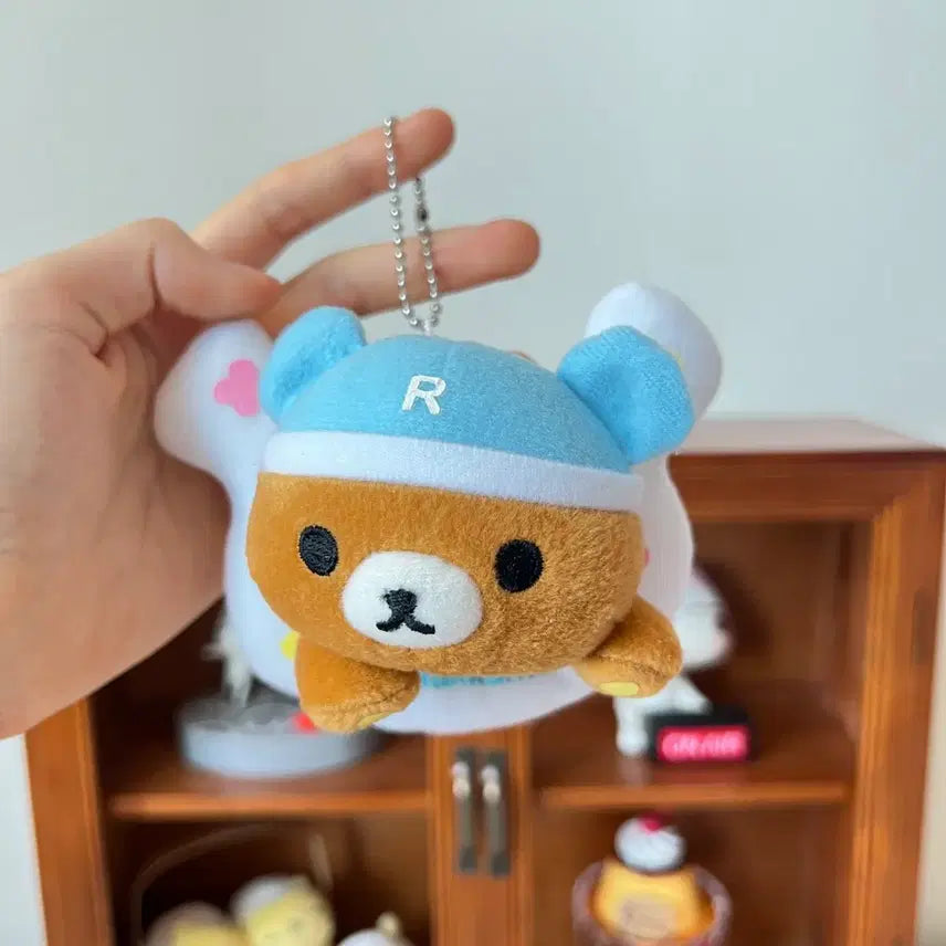 [BUNJANG] Classic Rilakkuma Tube Keychain Plush / 고전 리락쿠마 튜브 키링 인형