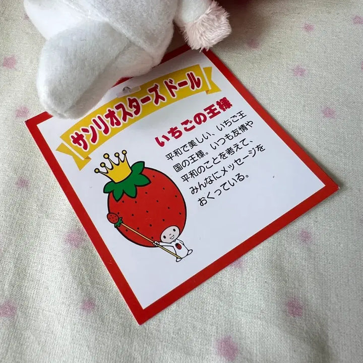 [BUNJANG] Sanrio Strawberry King Plush Doll / 고전 산리오 딸기왕 인형
