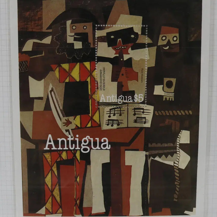 [BUNJANG] Foreign Stamps No. 98: Antigua Sheet Single Set (6 Types) / [외국 우표 NO.98] 안티과 시트 싱글 6종