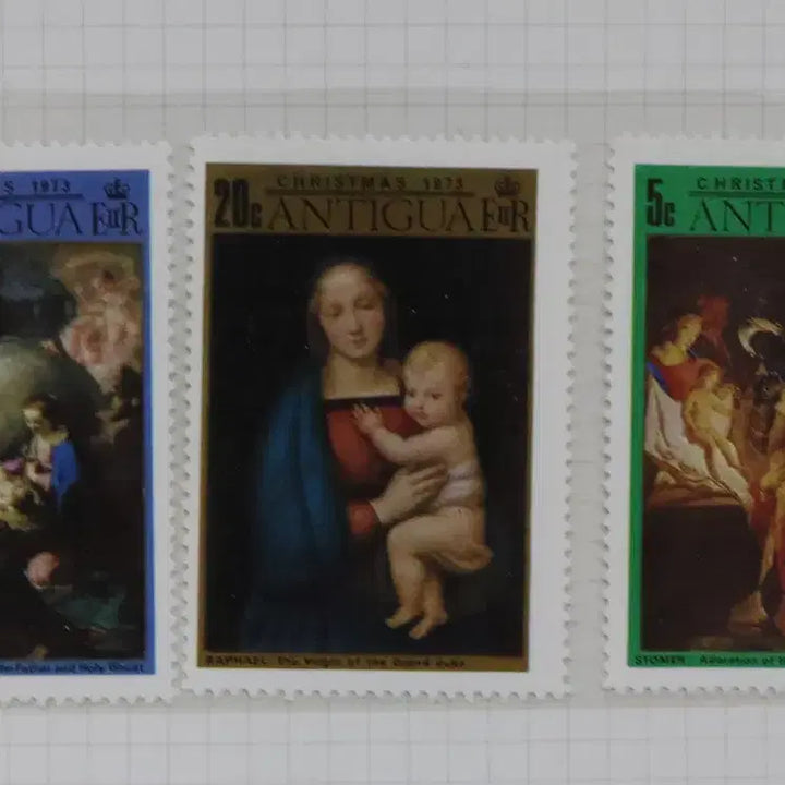 [BUNJANG] Foreign Stamps No. 98: Antigua Sheet Single Set (6 Types) / [외국 우표 NO.98] 안티과 시트 싱글 6종