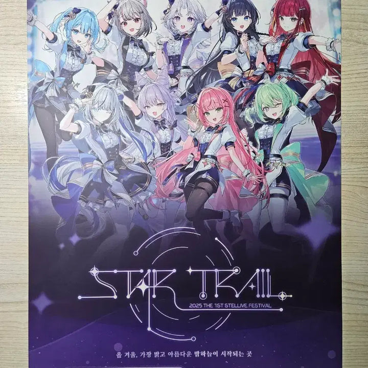 [BUNJANG] Stellive 1st Festival STAR TRAIL Concert Poster / 스텔라이브 1st 페스티벌 STAR TRAIL 콘서트 포스터