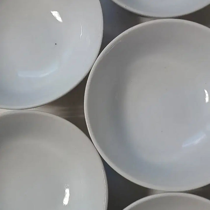 [BUNJANG] Joseon Dynasty White Porcelain Rice Bowl Set with &