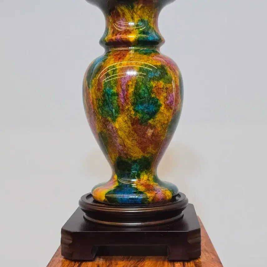[BUNJANG] Chilchaeok Jade Vase and Mineral Stone / 26072911 좋은 기운을 내뿜는 칠채옥 화병 광물 수석 팝니다
