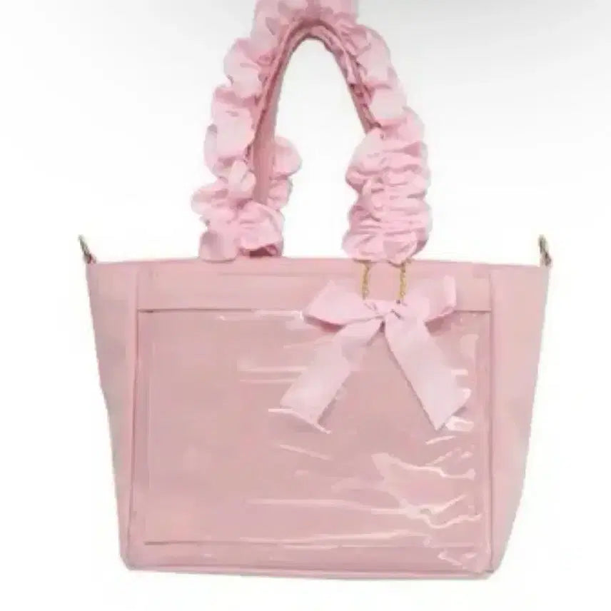 [BUNJANG] Jacamart Ita Bag Frill Candy Pink / 자카마트 이타백 캔디핑크 미개봉 미사용