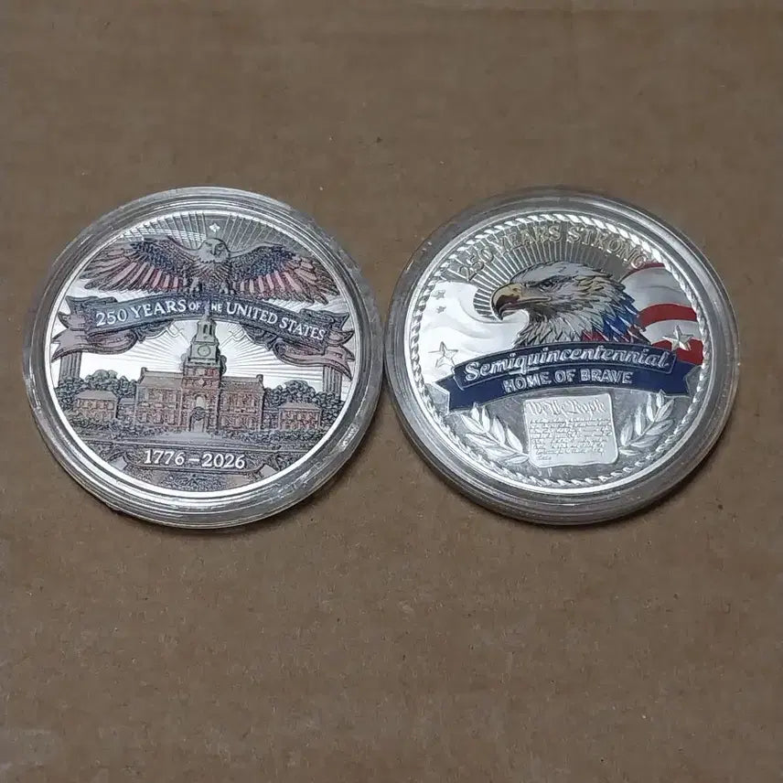 [BUNJANG] USA 250th Anniversary Coin 2-Coin Set / 미국 250주년기념주화2종세트