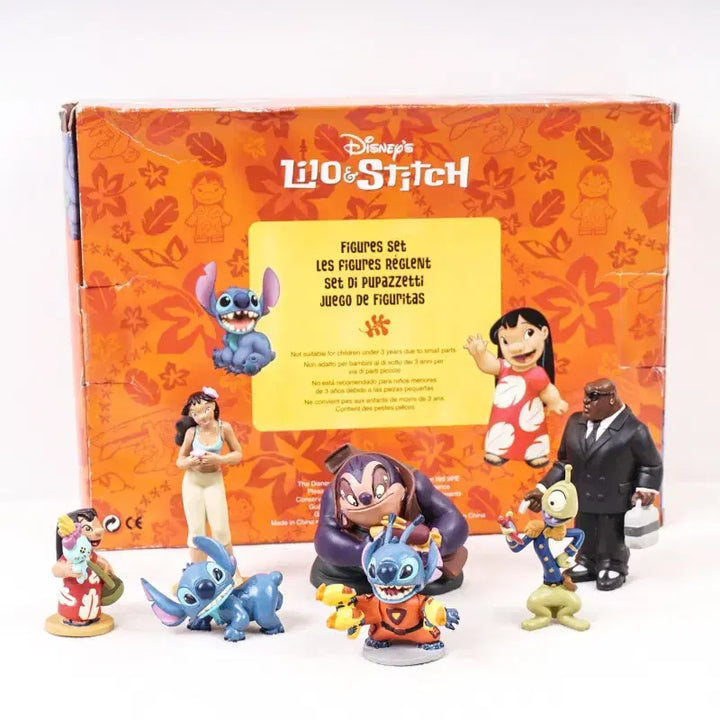 [BUNJANG] Disney Store Lilo &amp; Stitch 7-Piece Figure Set / DISNEY STORE X LILO&amp;STITCH 디즈니 스토어 릴로앤스티치 피규어 7종세트 A166