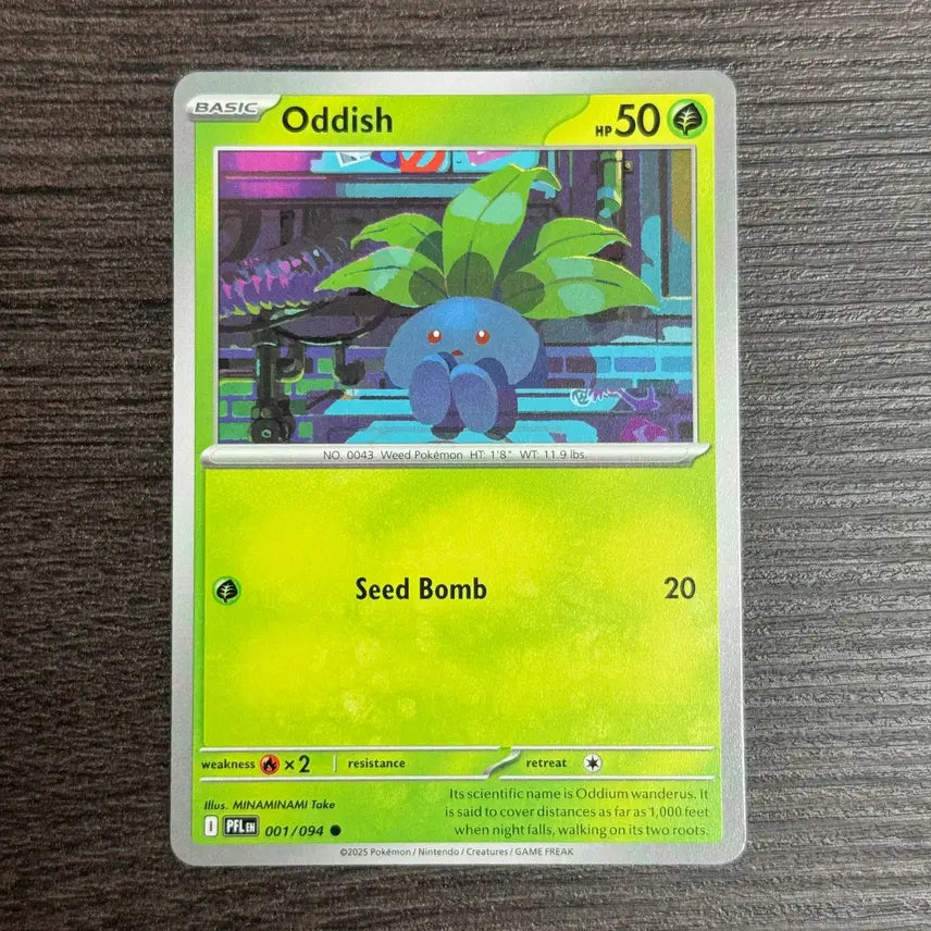 [BUNJANG] Pokemon TCG Oddish ME02: Phantasmal Flames (PFL) Card / 포켓몬카드 북미 뚜벅초 판매 6-E9