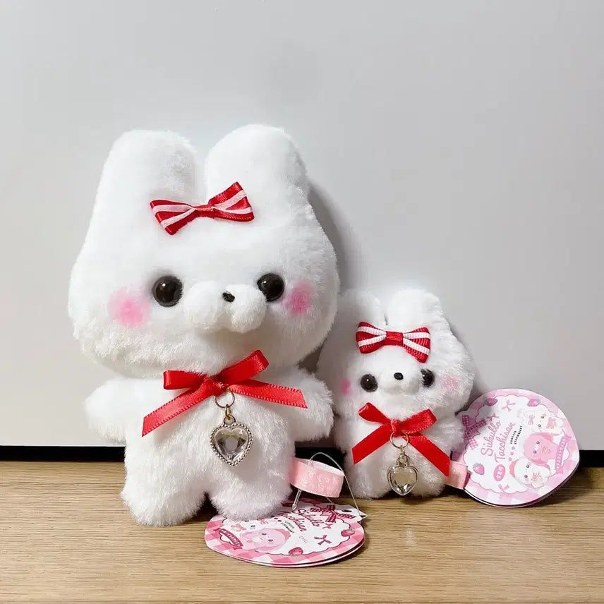 [BUNJANG] Sukkuto Touchi Cafe Maid Rabbit Plush &amp; Keyring Set / 스쿳토탓치상 카페 메이드 중형 인형&amp;키링 세트
