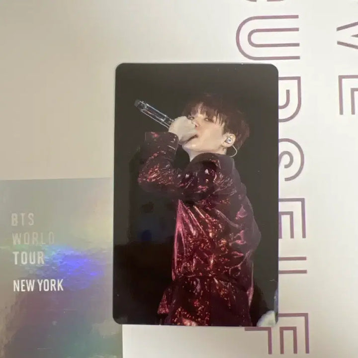 [BUNJANG] BTS Love Yourself New York Blu-ray Suga Photocard / 방탄소년단 럽셀콘 뉴욕 윤기포카