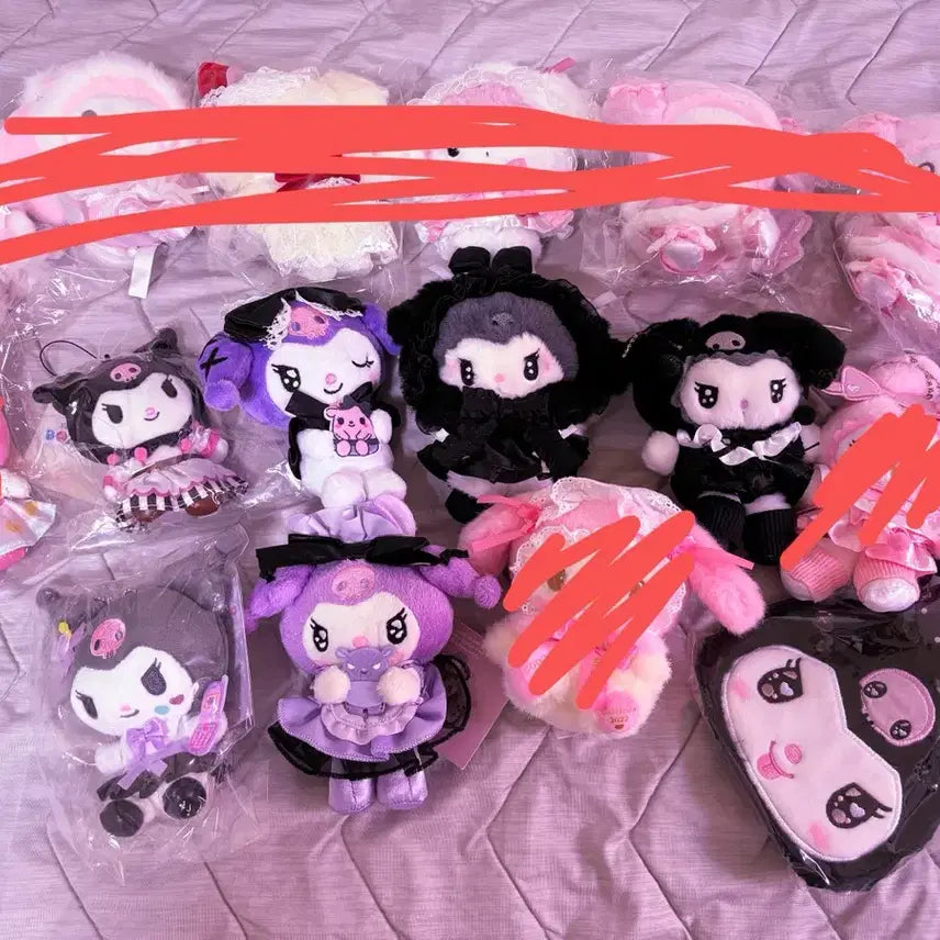 [BUNJANG] Sanrio Kuromi Mascot Bundle Set / 산리오 쿠로미 마스코트 일괄판매