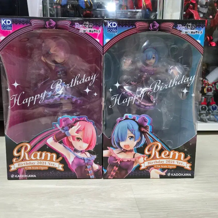 [BUNJANG] Kadokawa Re:Zero Rem &amp; Ram Birthday 2021 Ver. 1/7 Scale Figure / 카도카와 1/7 스케일 렘/람 탄생제 2021 Ver.  피규어