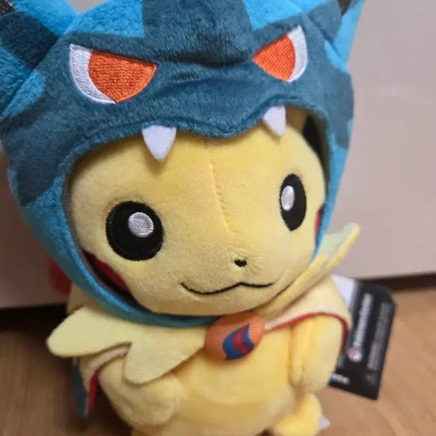 [BUNJANG] Pokemon Mega Lucario Poncho Pikachu Plush / 포켓몬 메가 루카리오 판쵸 피카츄 인형