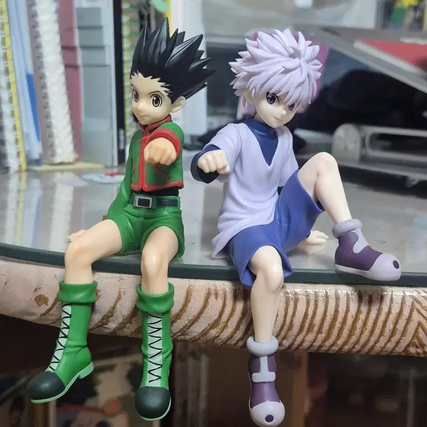 [BUNJANG] Hunter x Hunter Gon &amp; Killua Noodle Stopper Figures Bundle Set / 헌터헌터 곤 키르아 누들스토퍼