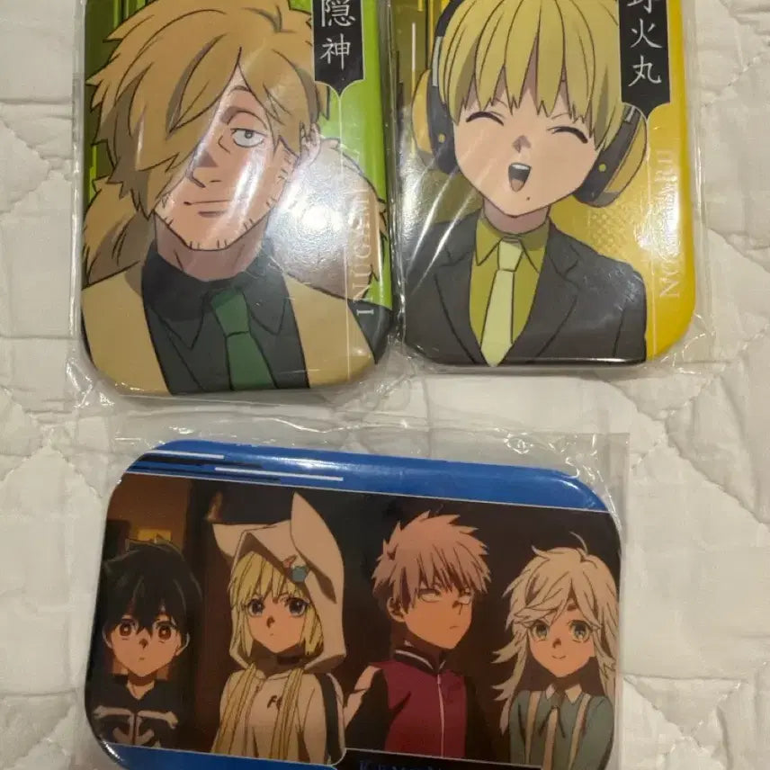 [BUNJANG] Kemonozume Nobimaru Kohachi Kabane Shiki Akira Pin Badge Set / 괴물사변 노비마루 코하치 카바네 시키 아키라 콘 캔뱃지 굿즈