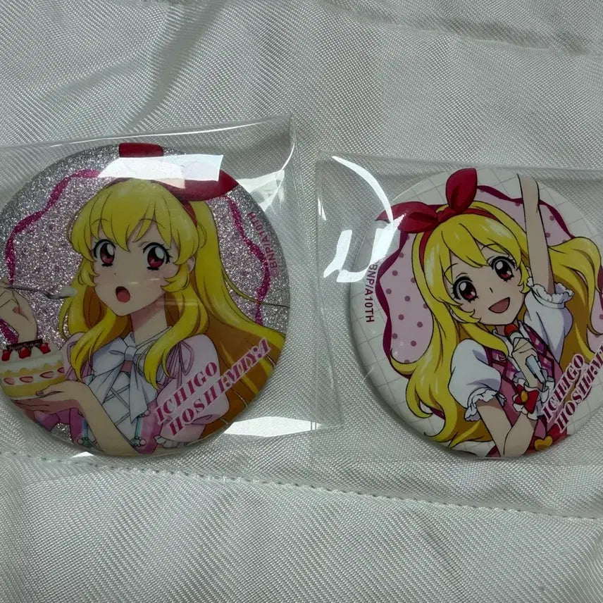 [BUNJANG] Aikatsu! Ichigo Hoshimiya Birthday Can Badge Bundle Set / 일괄 아이엠스타 아이카츠 라임 이치고 생일 캔뱃지 판매