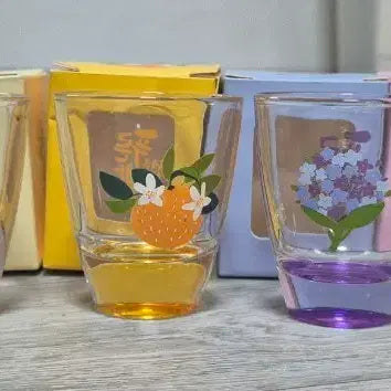 [BUNJANG] Jeju Flower Series Shot Glass Set (6 Glasses) / 제주소주잔세트