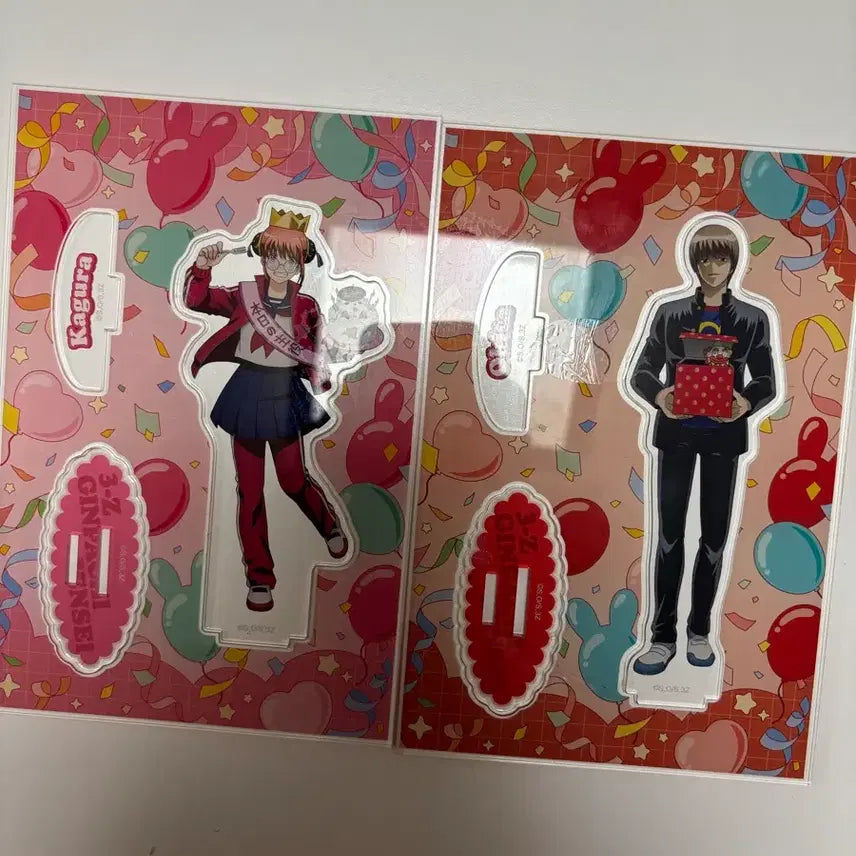 [BUNJANG] Gintama Shinsengumi Kagura &amp; Sougo Birthday Acrylic Stand Bundle Set / 은혼 삼젯 카구라 소고 생일 아크릴 일괄판매