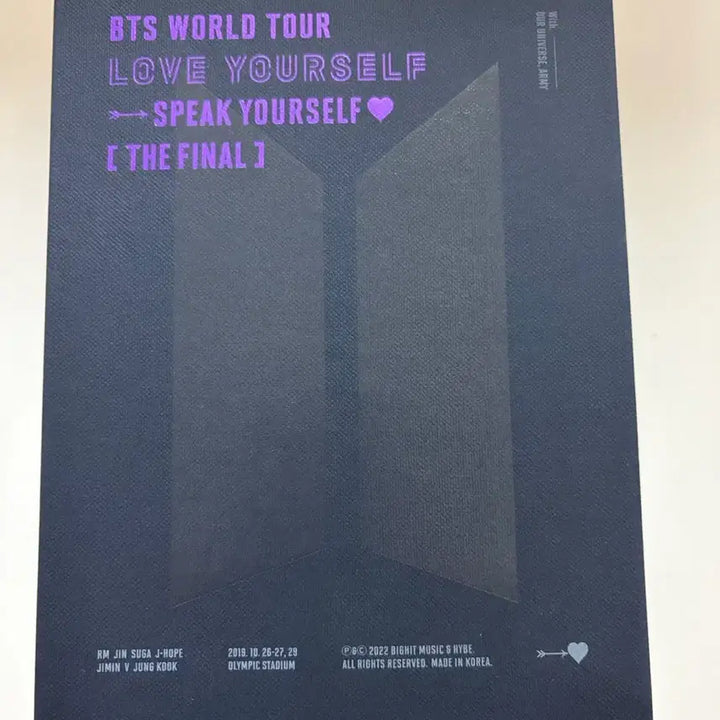 [BUNJANG] BTS Special Edition Blu-ray Set The Final / 방탄 bts 스픽콘 더 파이널 블루레이 풀세트
