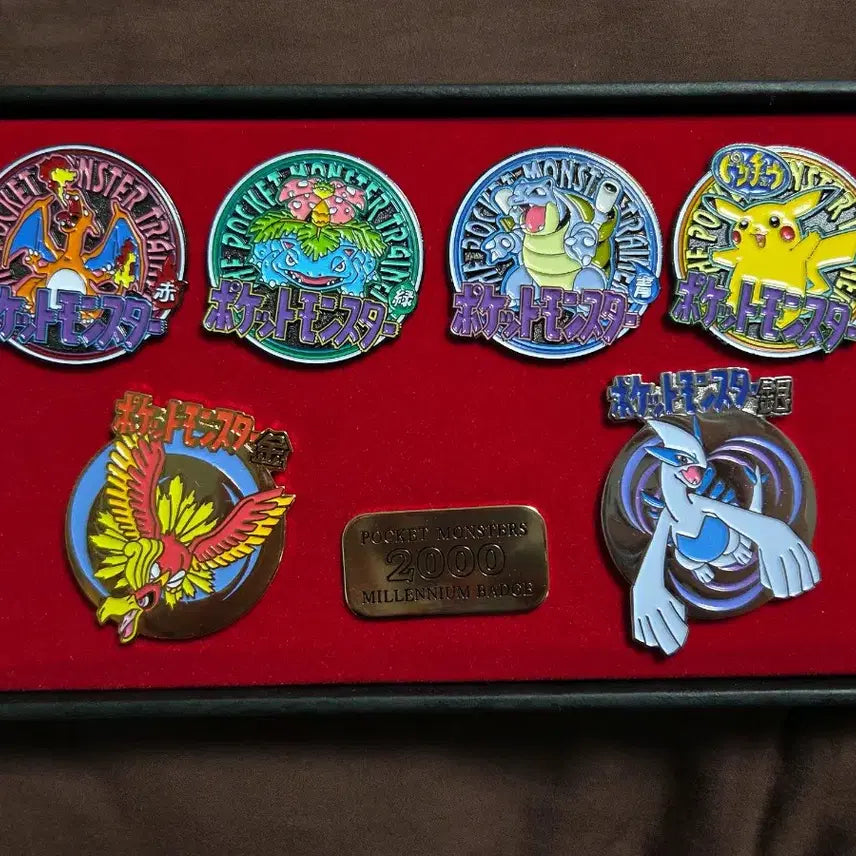 [BUNJANG] Pokemon Millennium 2000 Pin Badge Set (Charizard, Bulbasaur, Blastoise, Pikachu, Ho-Oh, Lugia) / 포켓몬스터 2000년 밀레니엄 핀뱃지 세트  : 리자몽, 이상해씨, 거북왕, 피카츄, 칠색조, 루기아