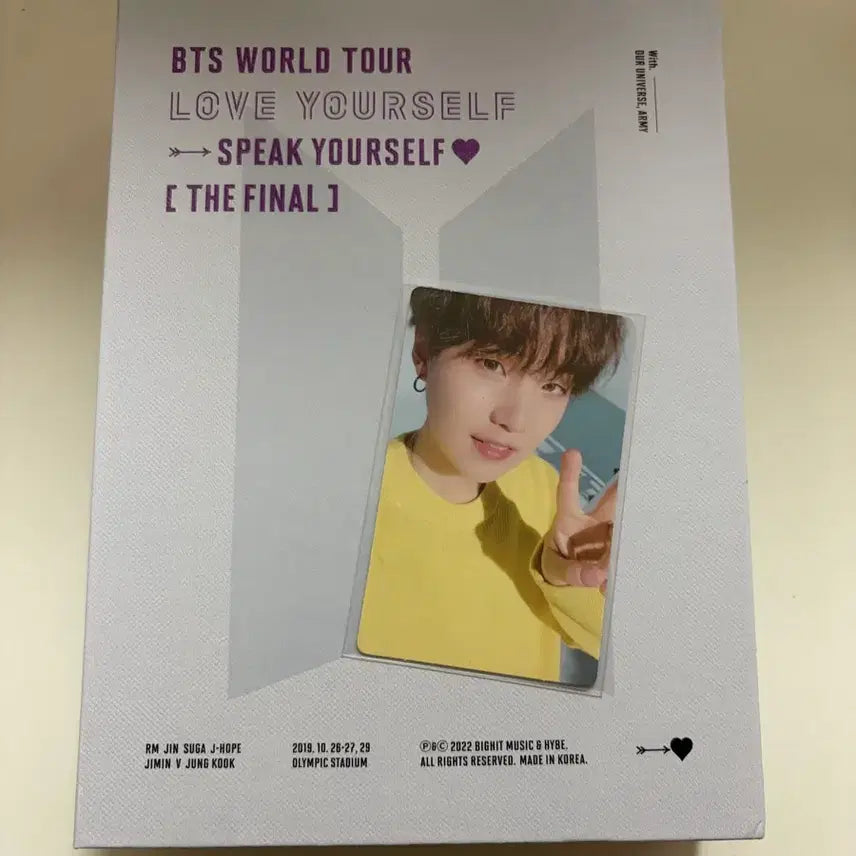 [BUNJANG] BTS Love Yourself: Speak Yourself The Final DVD Full Set / 방탄 bts 스픽콘 파이널 디비디dvd 풀세트