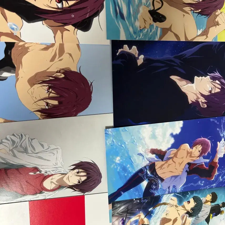 [BUNJANG] Free! The Final Stroke Part 1 6th Week Theater Postcard Card Bundle Set - Rin &amp; Ikuya / 일괄) 프리free!전편 6주차 특전 린 이쿠야 극장판 엽서 카드