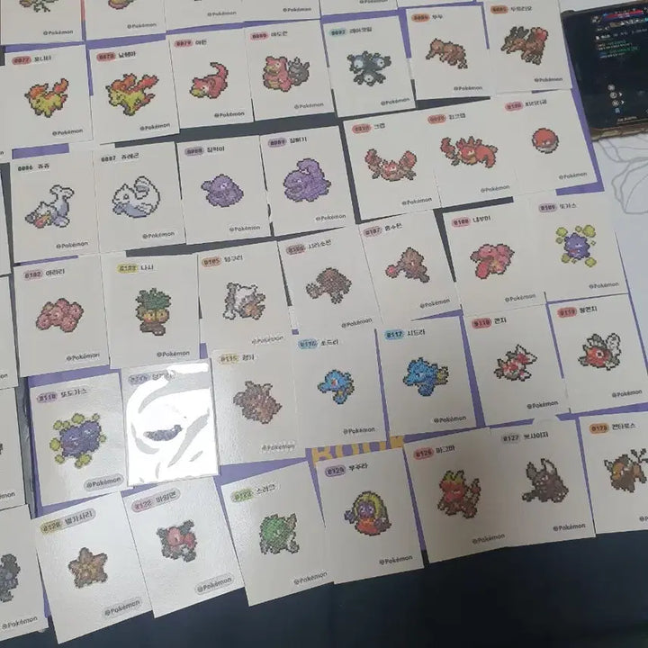 [BUNJANG] Pokemon Tteu-bbu Pixel Exchange / 포켓몬 띠부 픽셀 교환