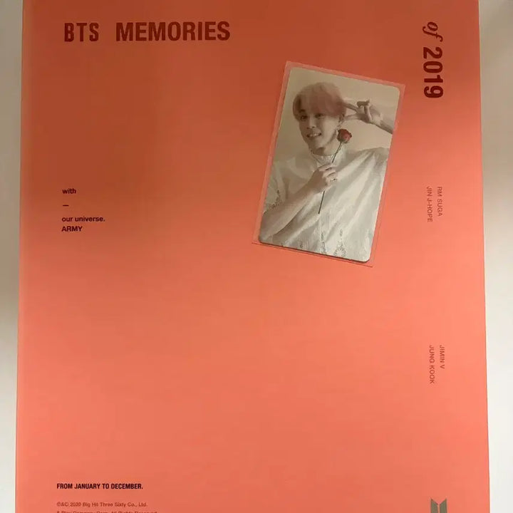 [BUNJANG] BTS Memories 2019 DVD Jimin Photocard / BTS MEMORIES 2019 디비디 dvd 지민 포카