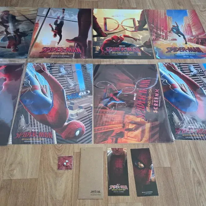 [BUNJANG] Spider-Man: No Way Home A3 Poster Bundle Set (IMAX, Dolby, 4DX, ScreenX, MX4D) - 7종 / 스파이더맨 브랜드 뉴 데이 A3 포스터 (imax,4dx,screenx,돌비,광음,메가&amp;롯데MX4D,렌티큘러) 8종 일괄 팝니다