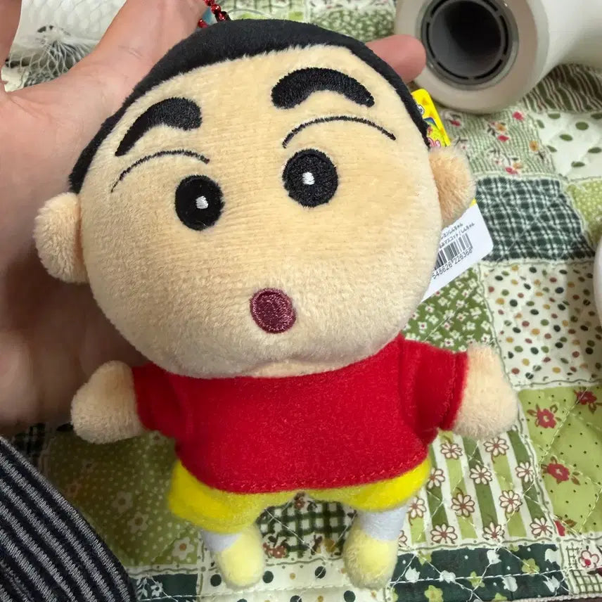 [BUNJANG] Classic Crayon Shin-chan Plush Keychain / 고전 짱구 인형 키링