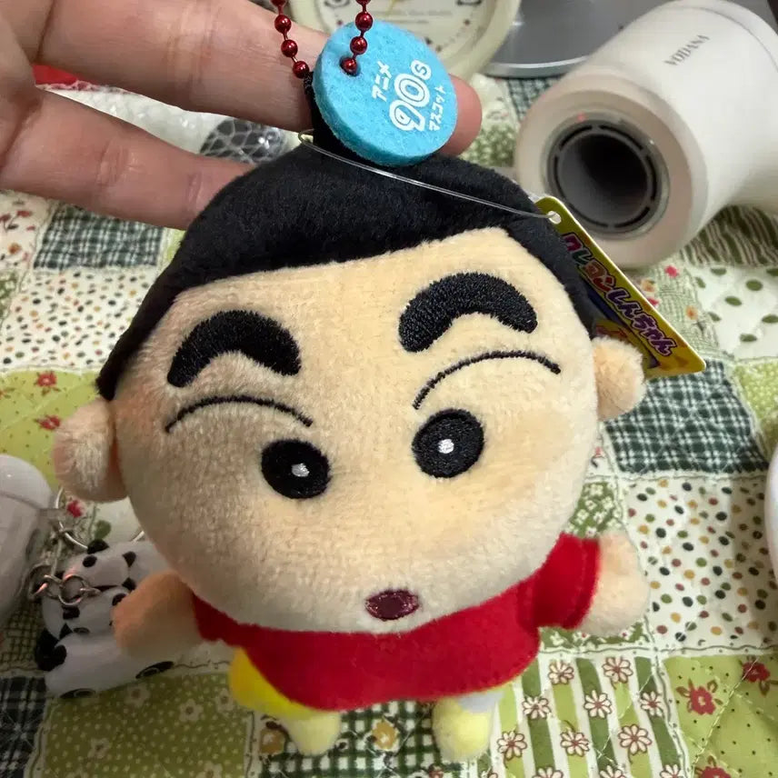 [BUNJANG] Classic Crayon Shin-chan Plush Keychain / 고전 짱구 인형 키링