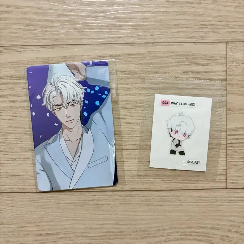 [BUNJANG] PLAVE 2nd Anniversary Popup Photocard &amp; Sticker Set - Eunho / 플레이브 2주년 팝업 포카 띠부 은호