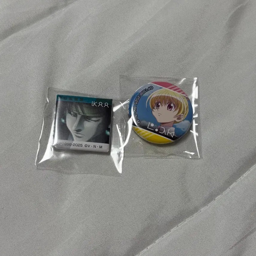 [BUNJANG] Hunter x Hunter Chrollo Lucilfer &amp; Bisky Miniature Can Badge Set / 헌터헌터 미니 캔뱃지 클로로 비스케