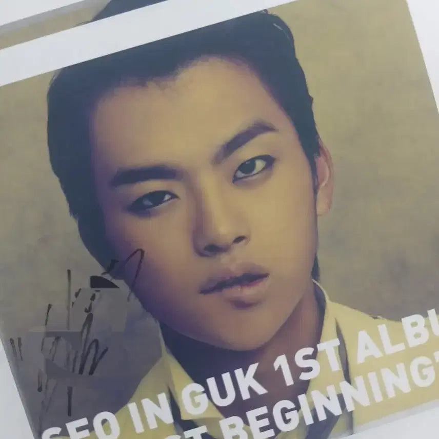 [BUNJANG] Seo In Guk "Just Beginning" 1st Album Signed Photocard / 서인국 1집 앨범 &